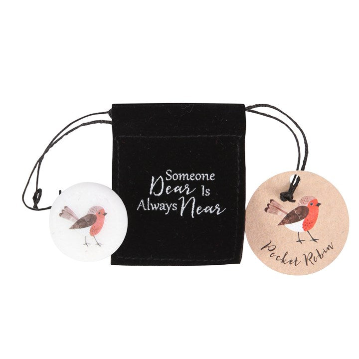 Robin Sentiment Rememberance Keepsake Stone Tokens