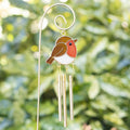 Robin Garden Windchime Stake