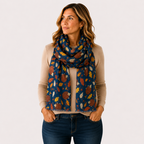 Autumn Hedgehog Scarf - Lightweight