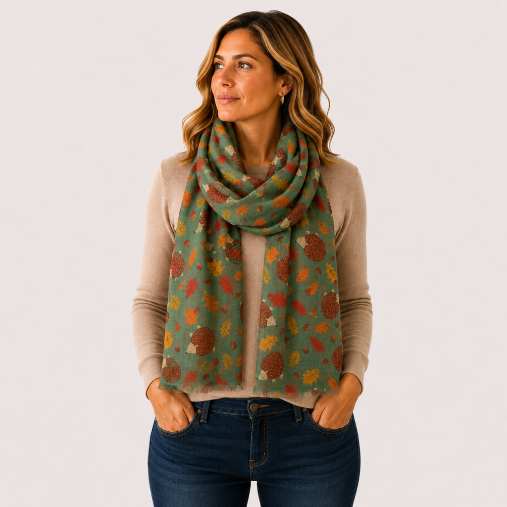Autumn Hedgehog Scarf - Lightweight