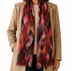 Autumn Leaf Print Scarf