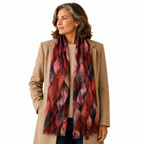 Autumn Leaf Print Scarf