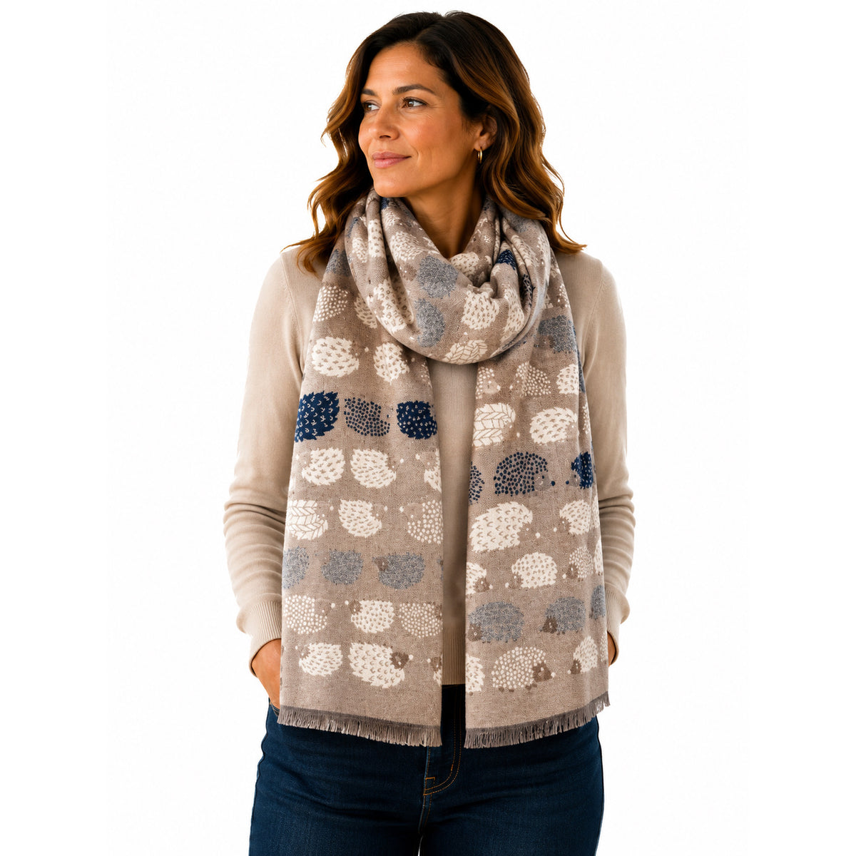 Soft Touch Hedgehog Scarf - Pashmina Style