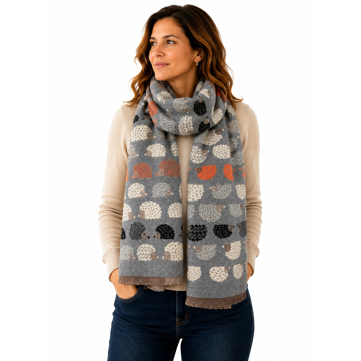 Soft Touch Hedgehog Scarf - Pashmina Style