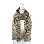 Ditsy Floral Shimmer Scarf - Lightweight