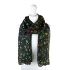 Ditsy Floral Shimmer Scarf - Lightweight