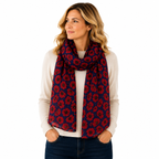 Poppy Shimmer Scarf - Lightweight
