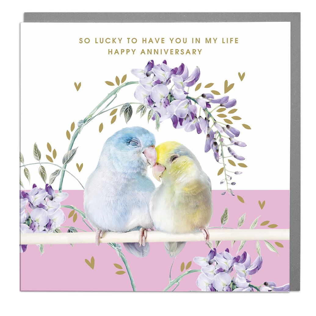 Happy Anniversary Card - So Lucky To Have You