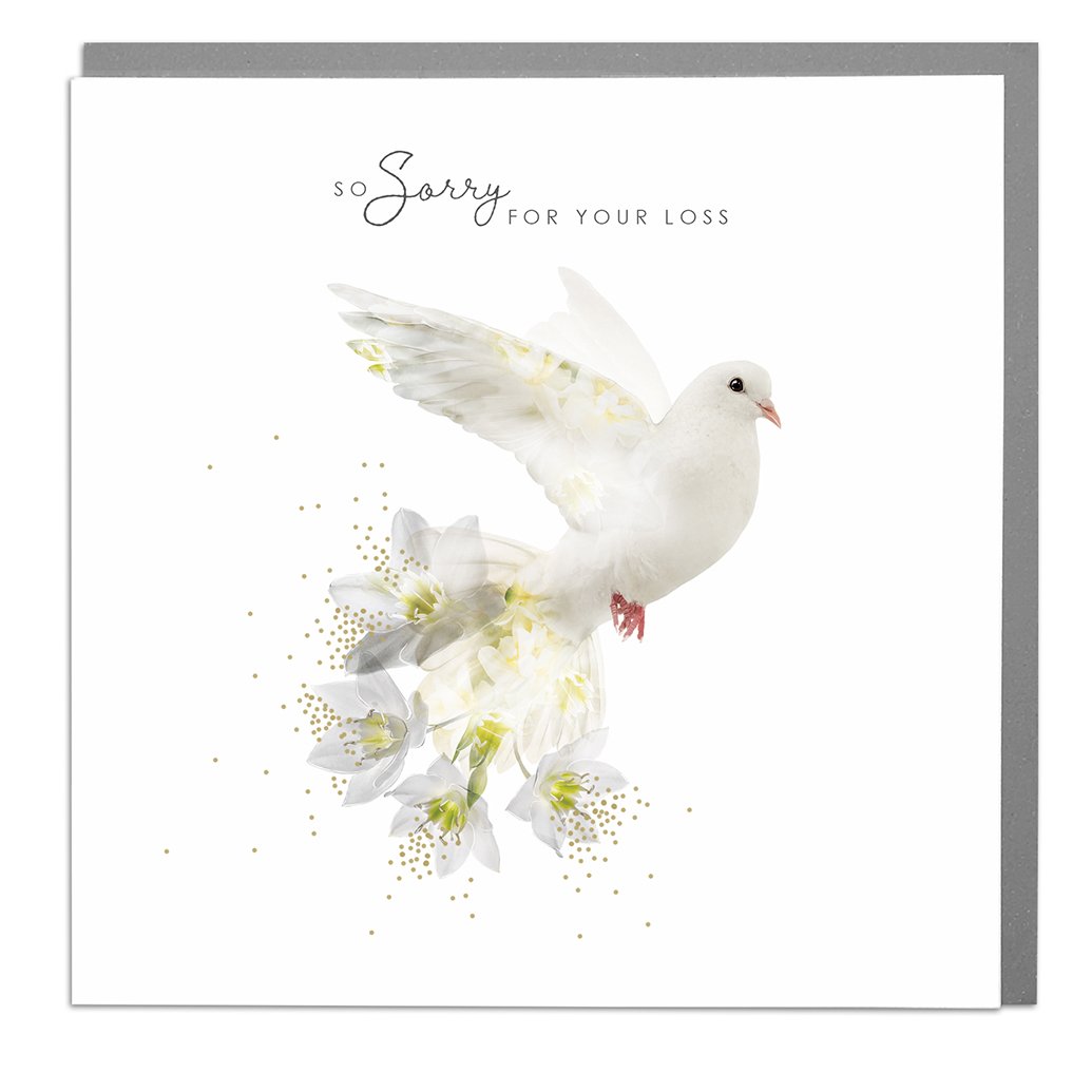 Dove So Sorry For Your Loss Card - Sympathy - Foil Detailing