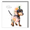 Happy Birthday Dachshund Sausage Dog Card
