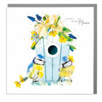 Happy New Home Card Blue Tits Garden Birds