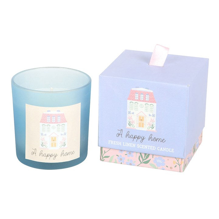 New Home Linen Fragranced Candle - A Happy Home