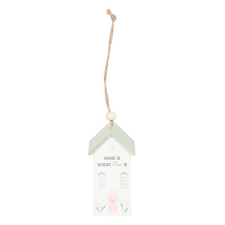 Home Is Where Mum Is Wooden Hanging House