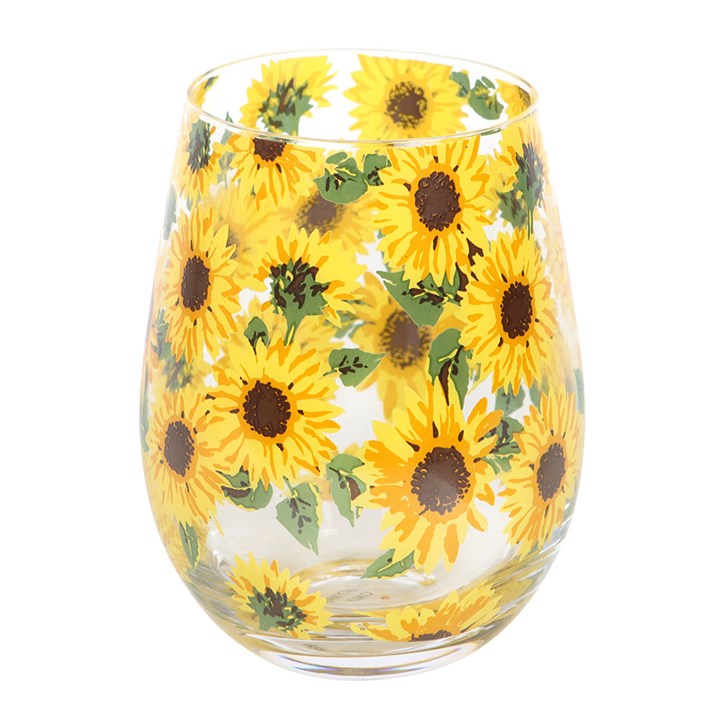 Sunflower Stemless Glass