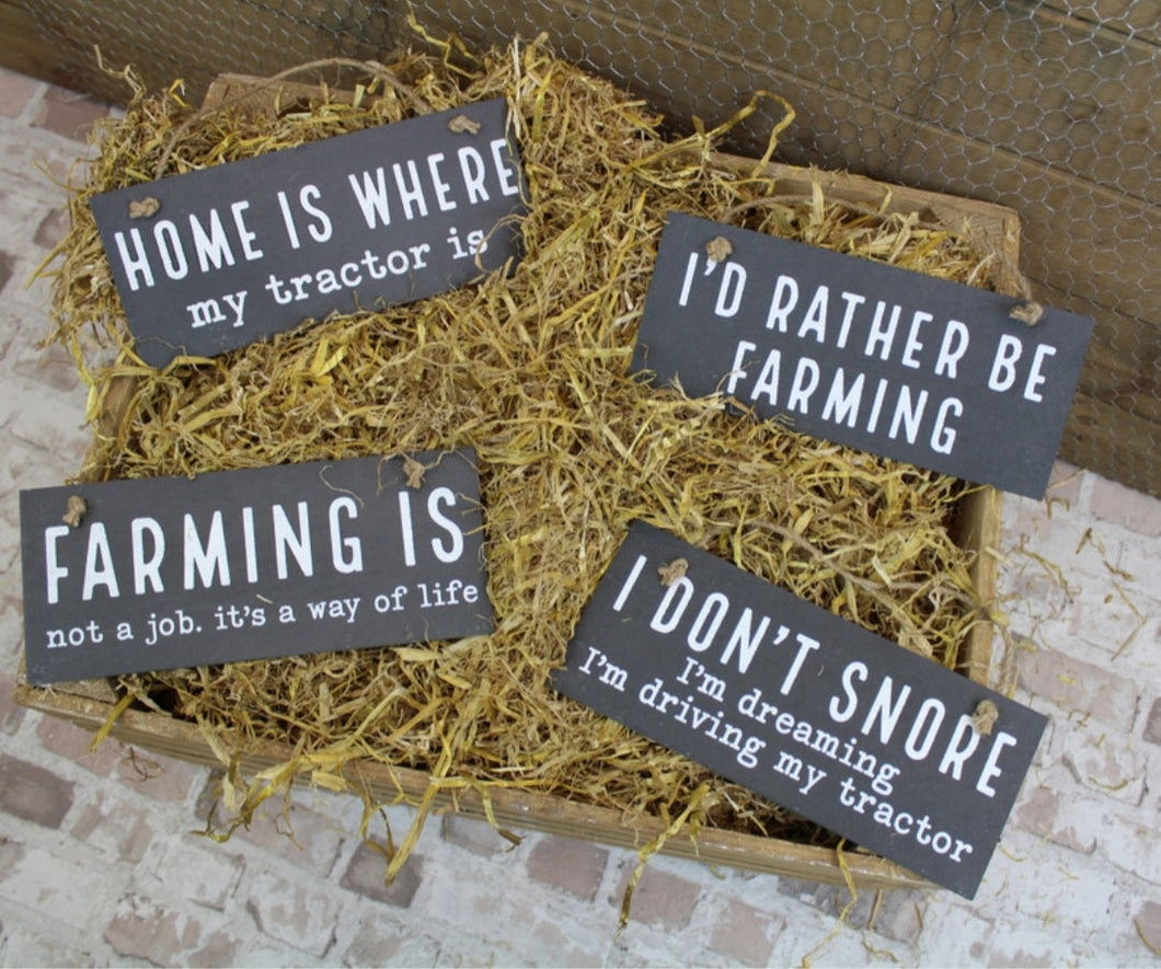 Farm Animals - Slate Farming Signs