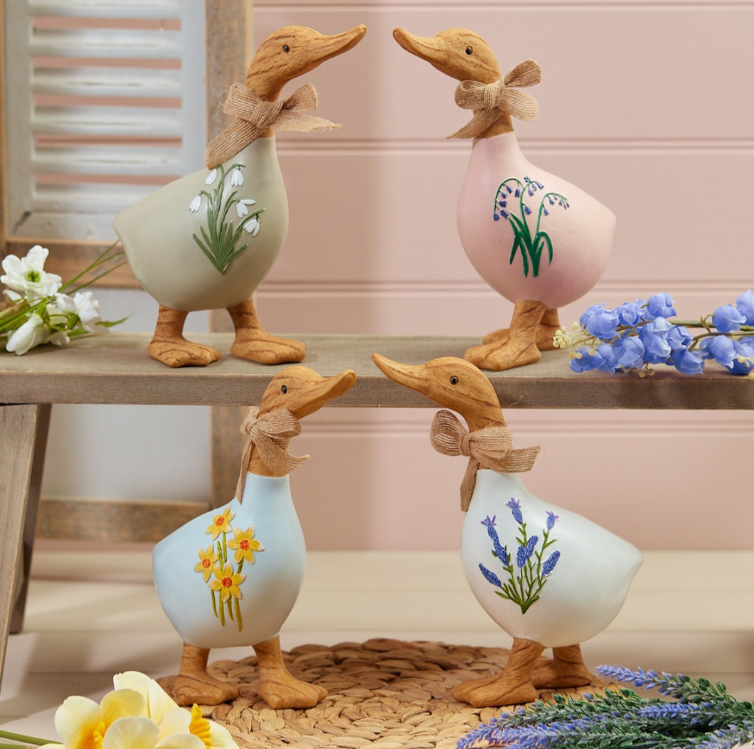 Spring Floral Ducks