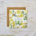 Happy Birthday Card - Daffodils