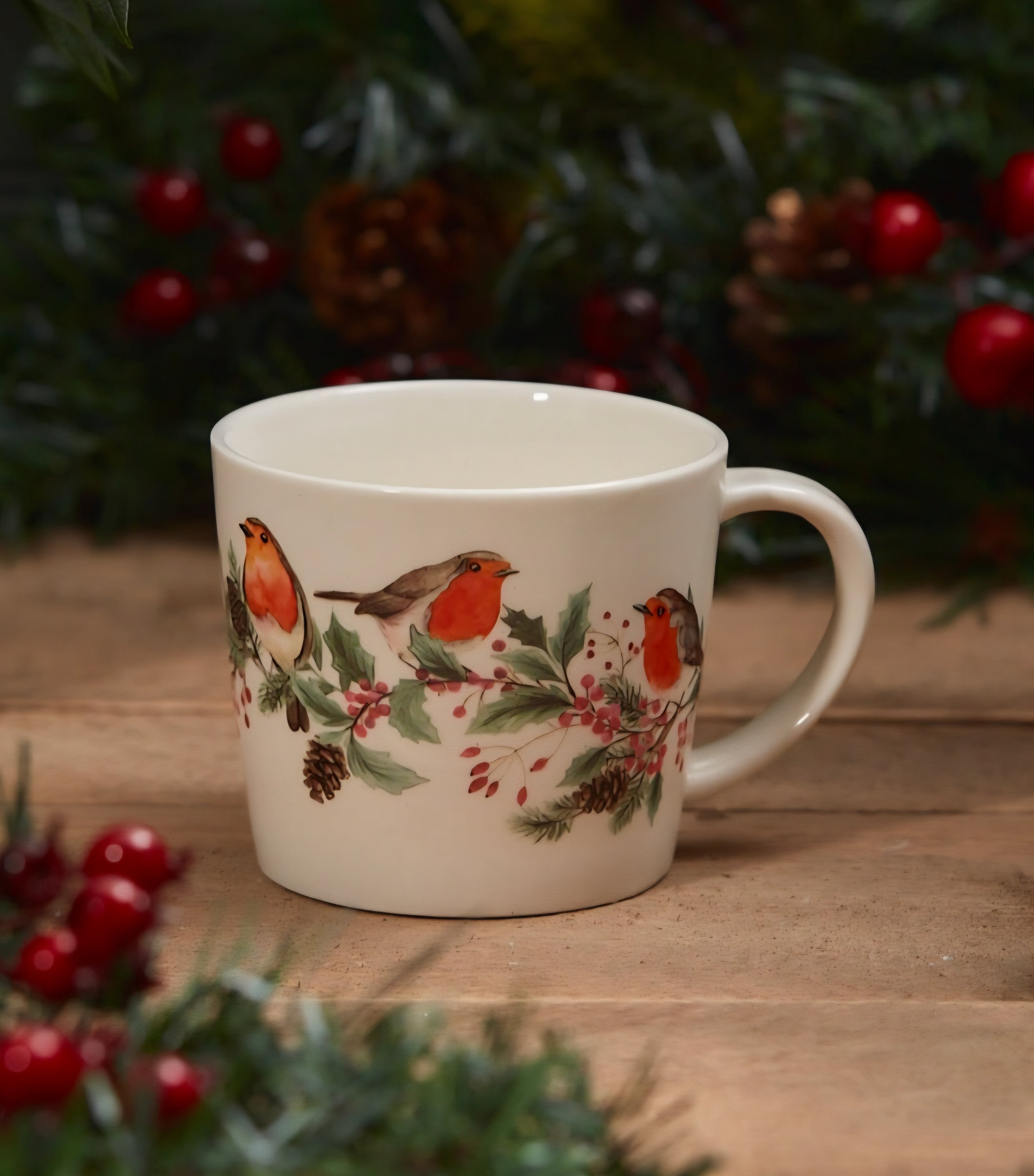 Festive Robin Mug