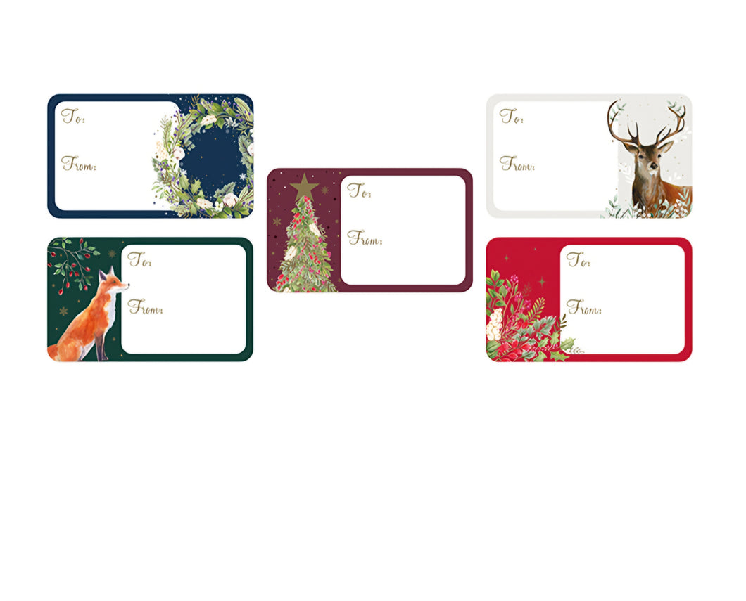 Christmas Traditional Gift Label Stickers 50