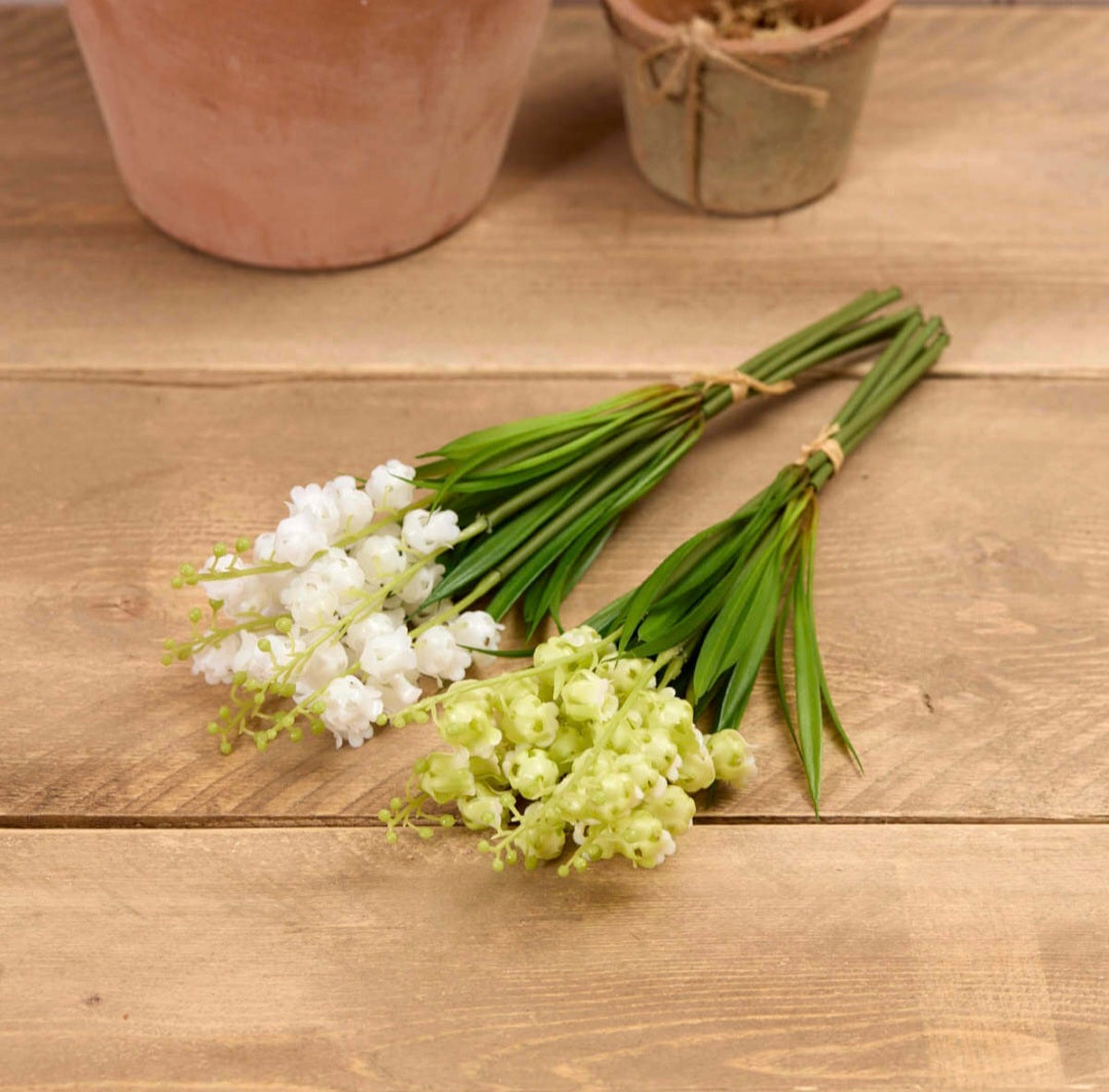 Lily Of The Valley Faux Bunch - White or Lime