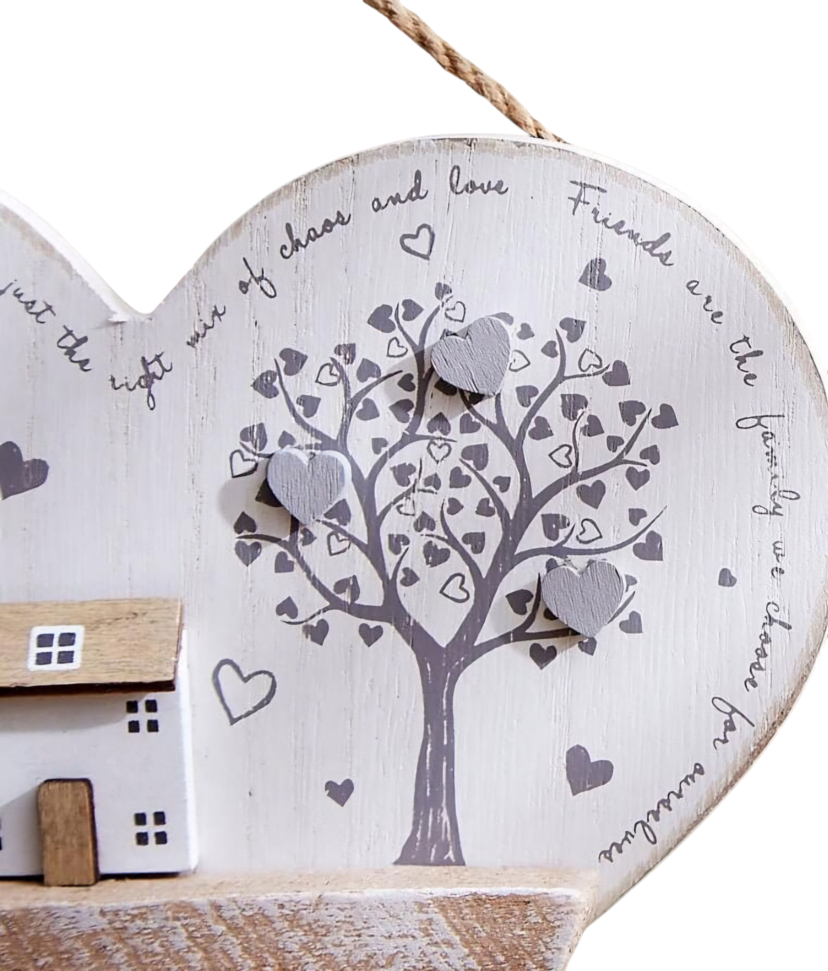 Rustic Country Wooden Houses Home Hanging Sign