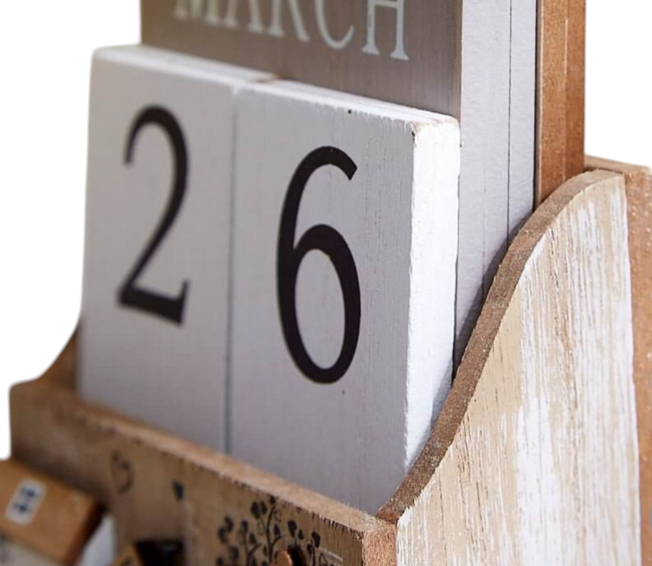 Country Rustic Houses - Perpetual Calendar