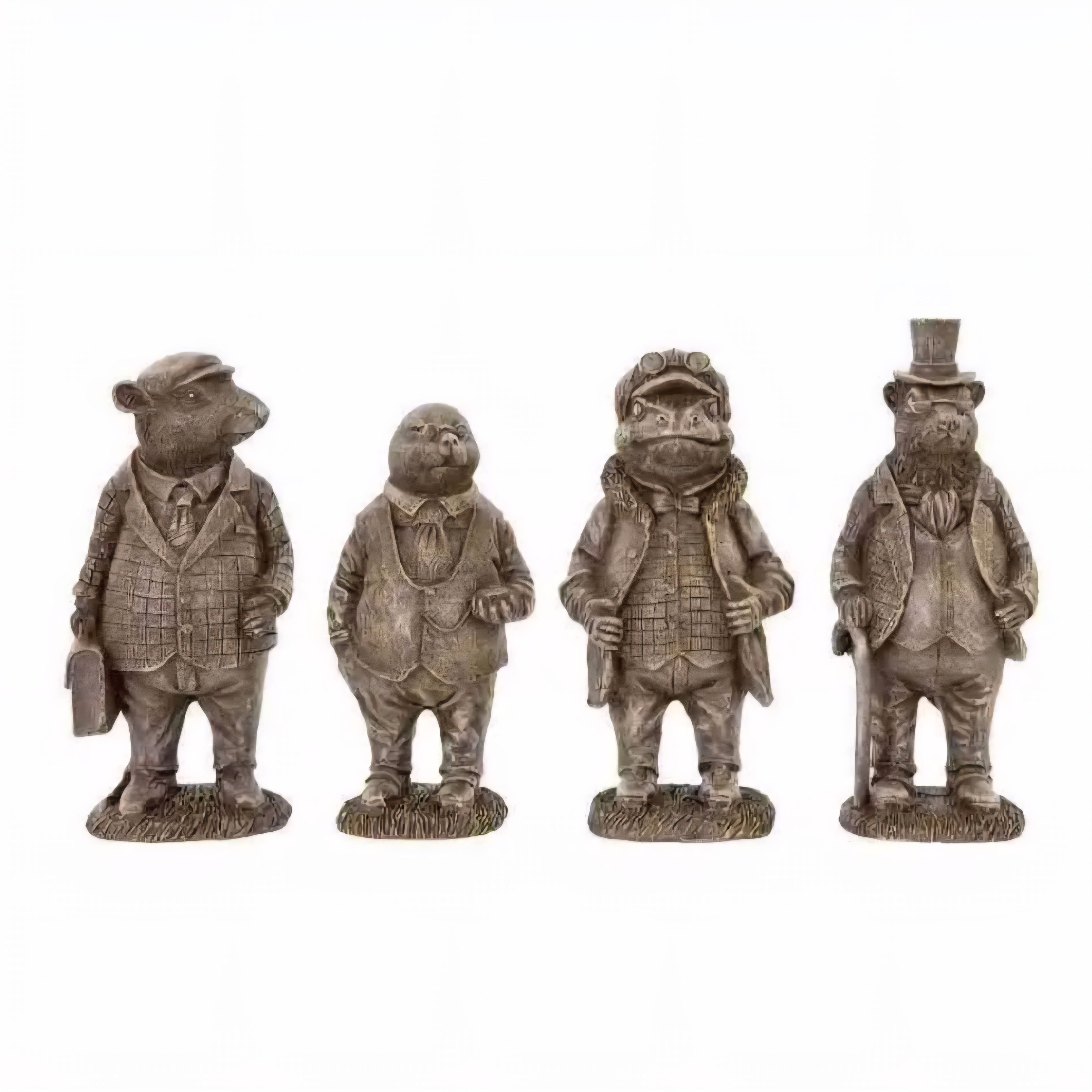 Set of Four Vintage Inspired Character Ornaments