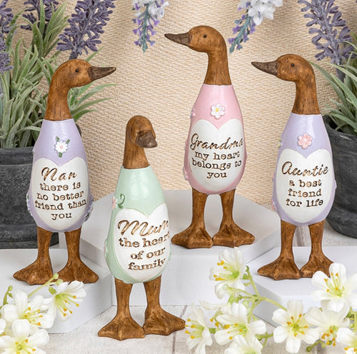 12cm Tall Daisy Ducks - Mum, Nan, Grandma, Auntie, Friends, Family, Daughter