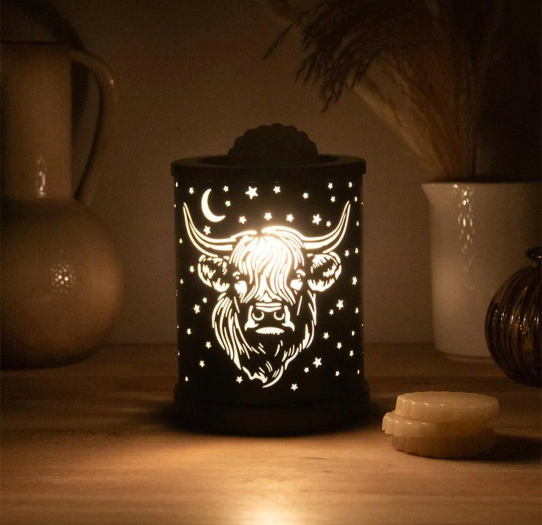 Highland Cow Wax Warmer Oil Burner Aroma Lamp