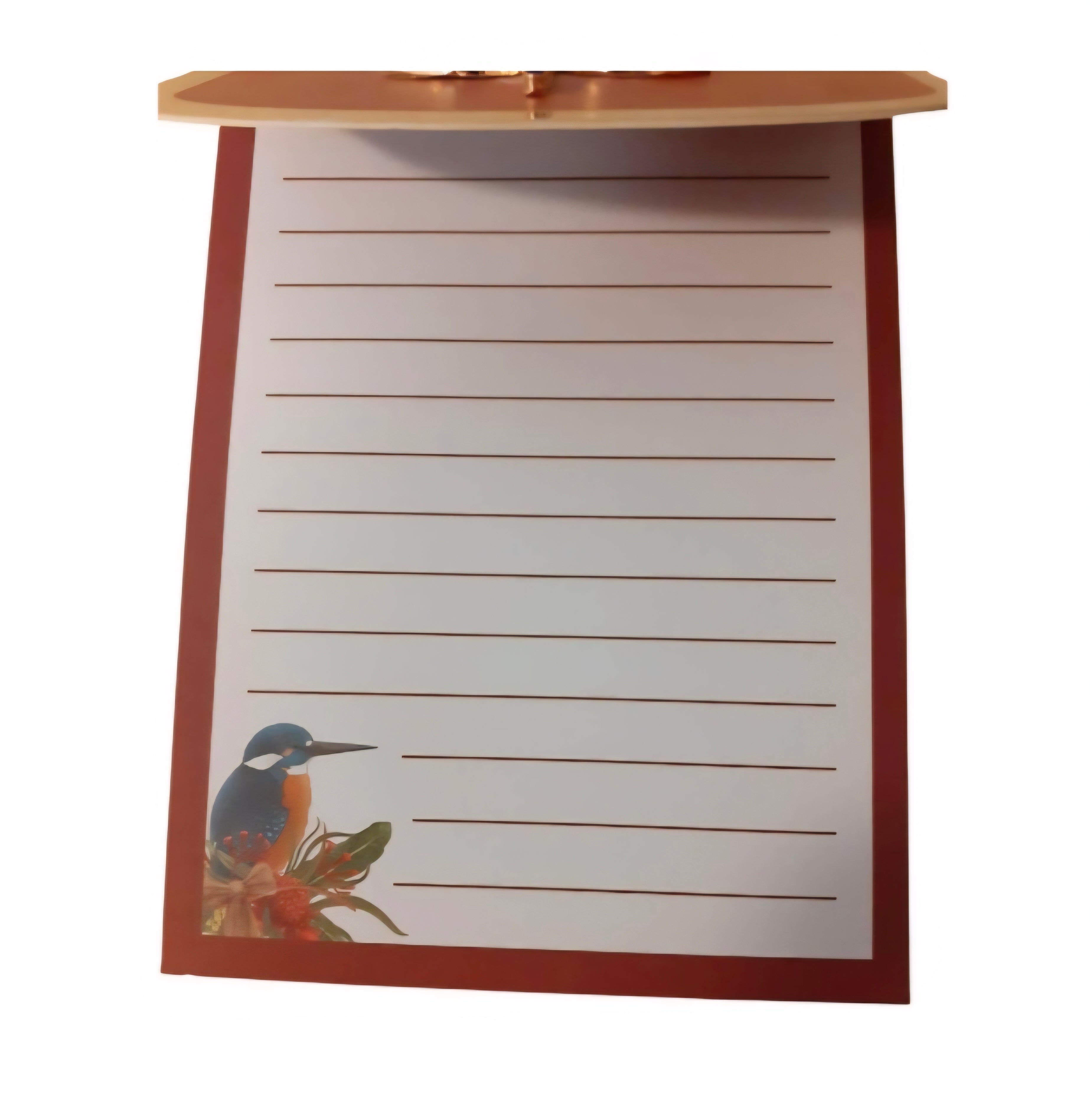 Charm Notebook - Butterfly Sunflower Leaf Dragonfly/Kingfisher