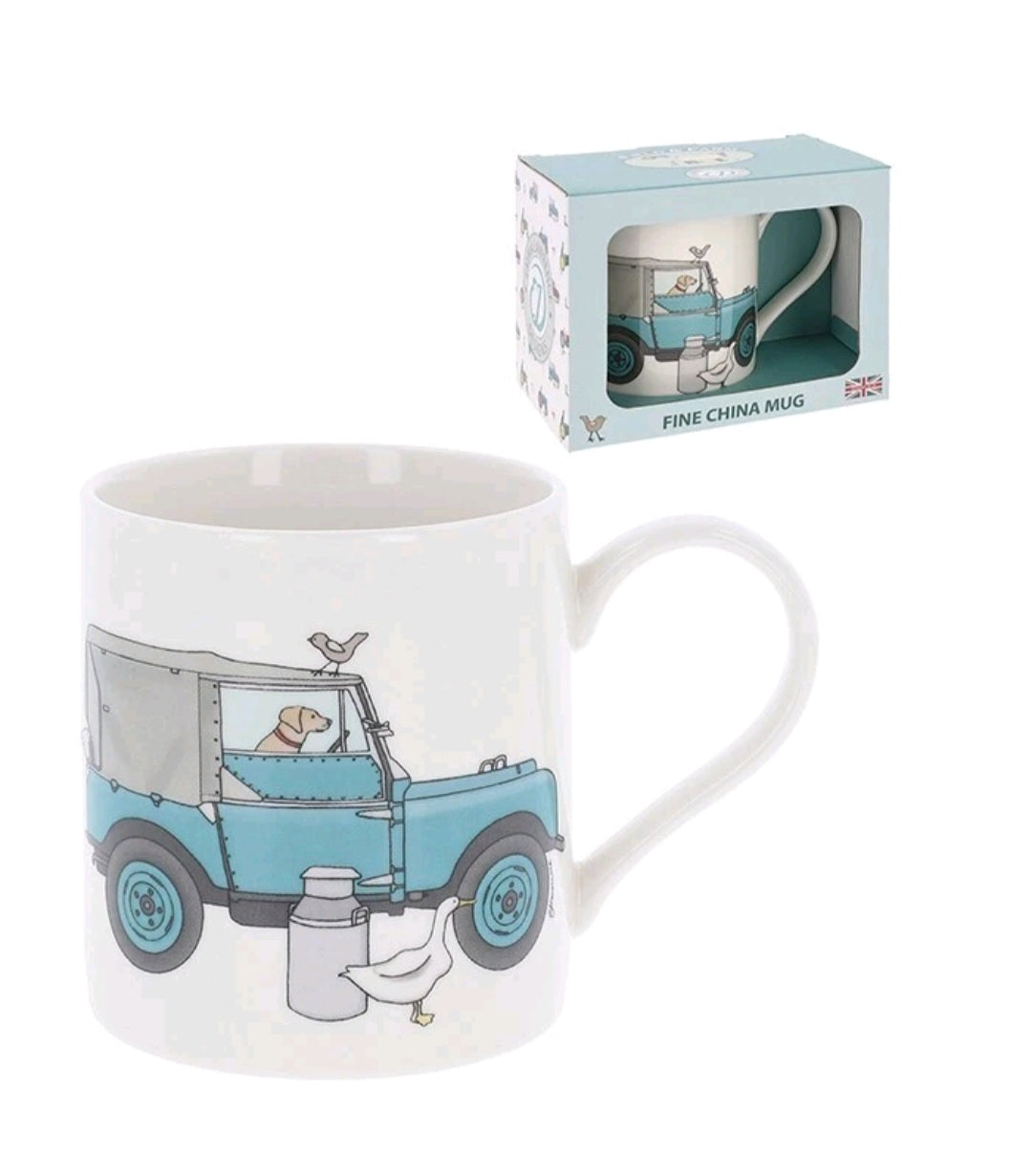 Blue Landrover Lab Goose Farm Mug