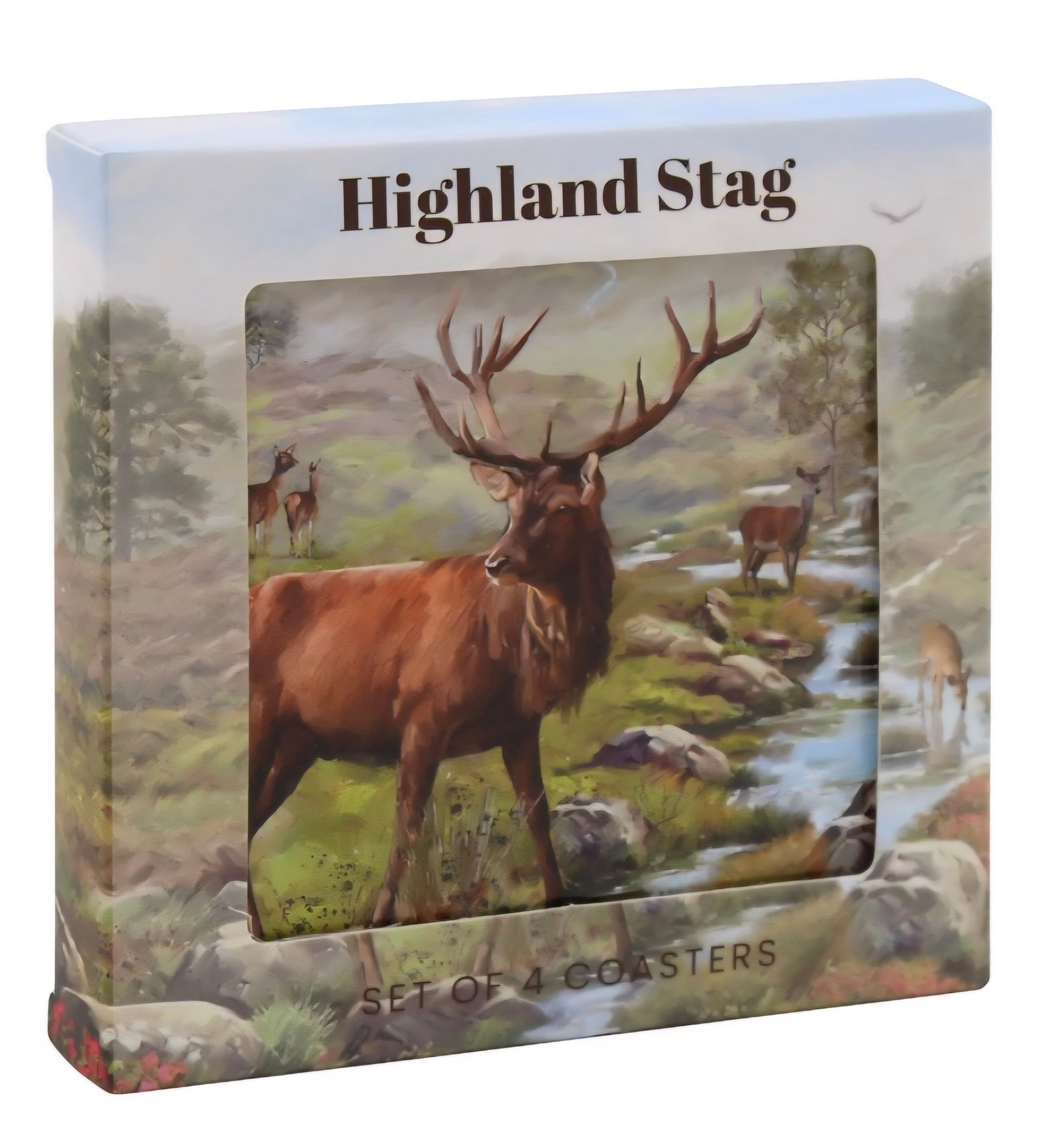 Highland Stag Set of 4 Coasters