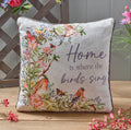 Garden Birds - Home Is Where The Birds Sing Cushion