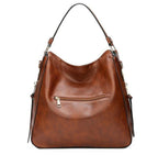 Luxury Leather Hobo Bag Tan
