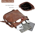 Luxury Leather Crossbody Bag Tan
