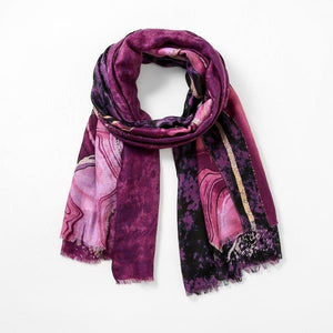 Simply Abstract Scarf - Pink