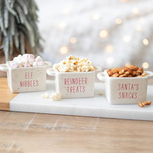 Christmas Snack Bowles - Set Of 3