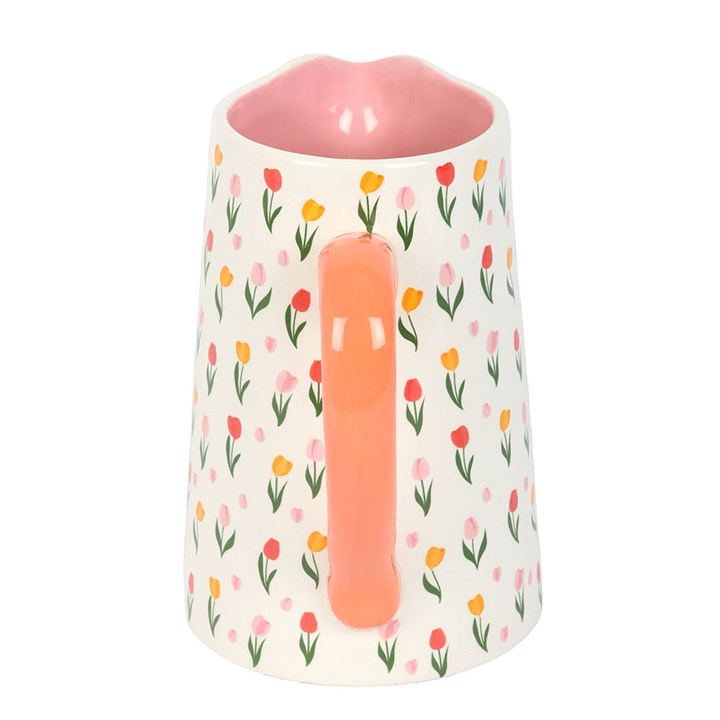 Tulip Print Ceramic Jug