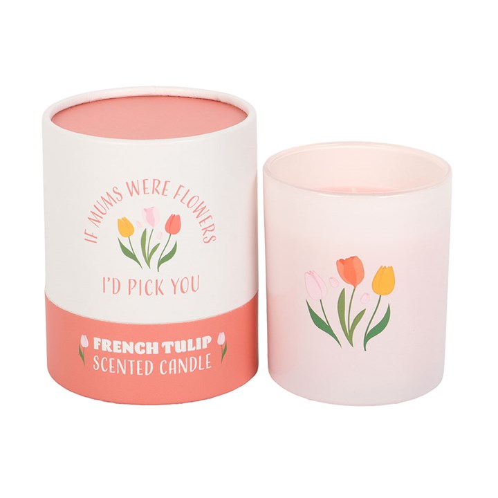 If Mum's Where Flowers French Tulip Scented Candle