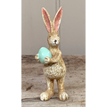 Easter Bunny / Rabbit with green spotty egg
