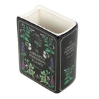 Poisonous Plants Ceramic Book Shaped Vase