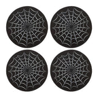 Black Spiderweb Coaster Set