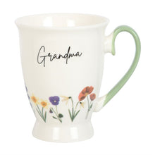 Load image into Gallery viewer, Grandma Wildflower Pedestal Mug
