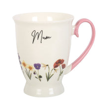 Load image into Gallery viewer, Mum Wildflower Pedestal Mug
