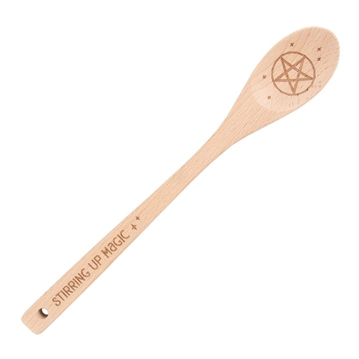 Stirring Up Magic Wooden Pentacle Spoon