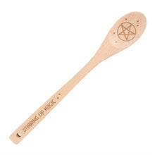 Load image into Gallery viewer, Stirring Up Magic Wooden Pentacle Spoon
