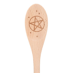 Stirring Up Magic Wooden Pentacle Spoon