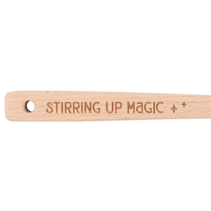 Stirring Up Magic Wooden Pentacle Spoon