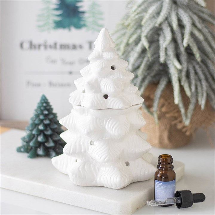 White Fir Tree Oil Burner & Wax Warmer