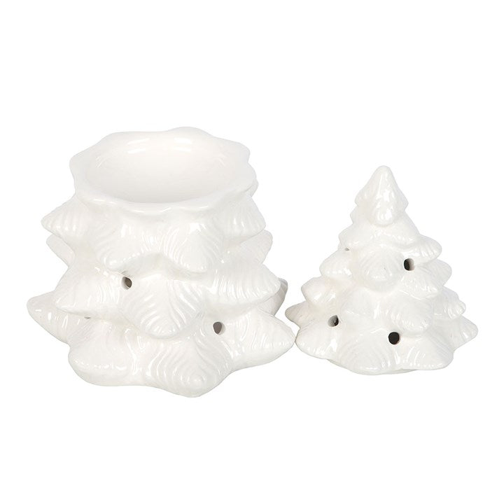 White Fir Tree Oil Burner & Wax Warmer